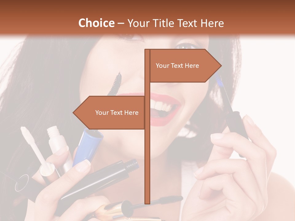 Red Eye Young PowerPoint Template