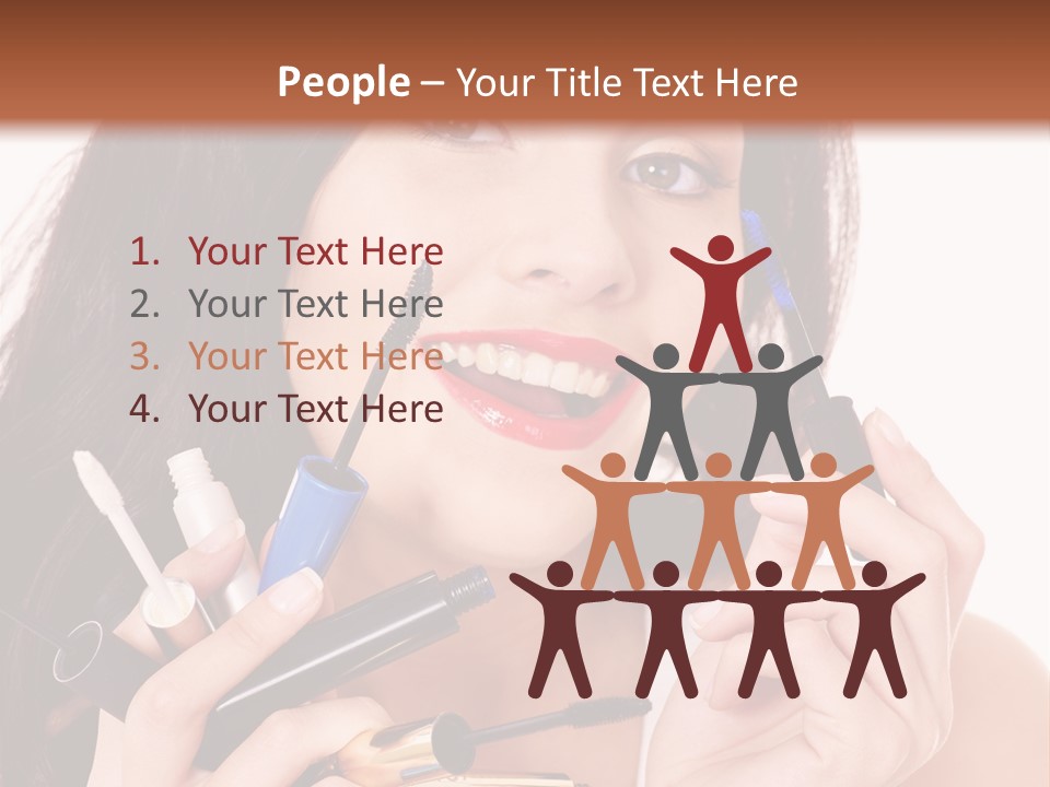 Red Eye Young PowerPoint Template