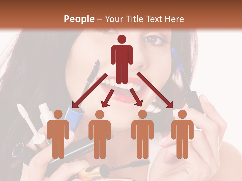 Red Eye Young PowerPoint Template