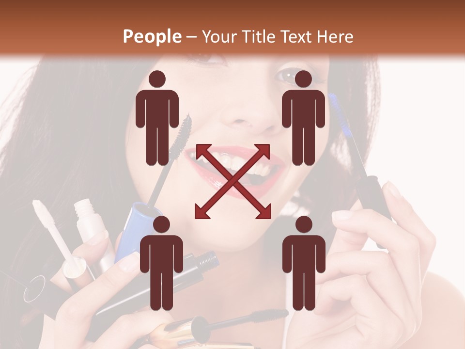 Red Eye Young PowerPoint Template