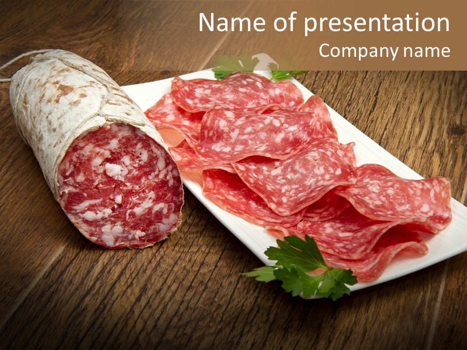 Food Appetizer Dry PowerPoint Template