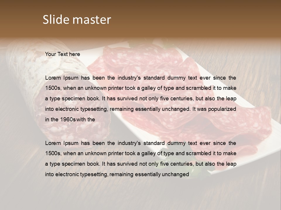 Food Appetizer Dry PowerPoint Template