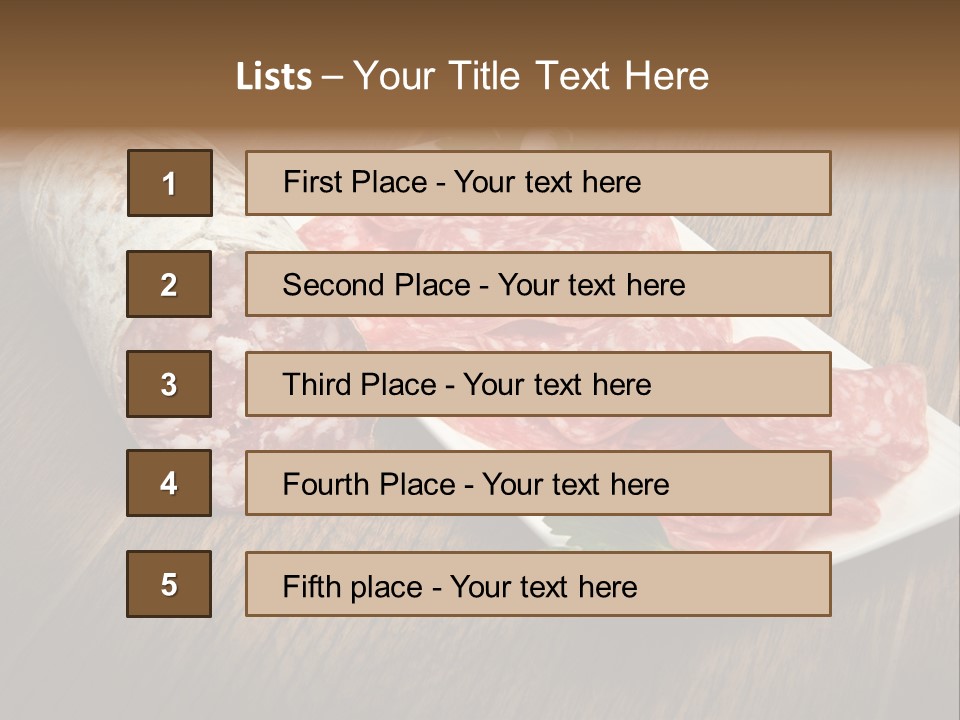 Food Appetizer Dry PowerPoint Template