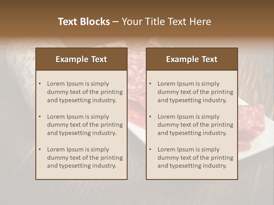 Food Appetizer Dry PowerPoint Template