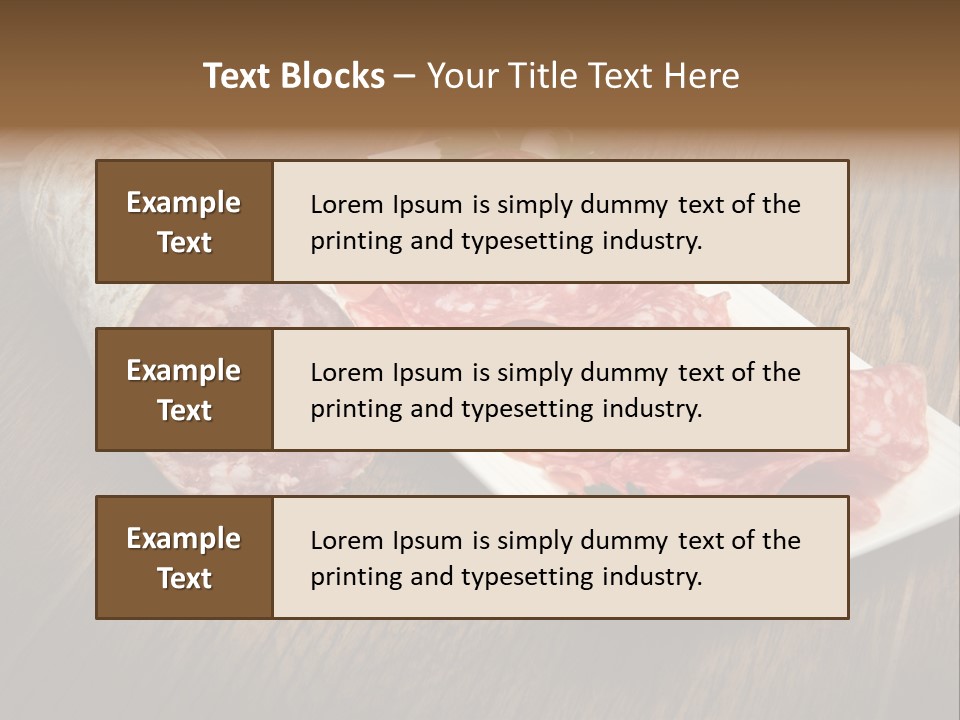 Food Appetizer Dry PowerPoint Template
