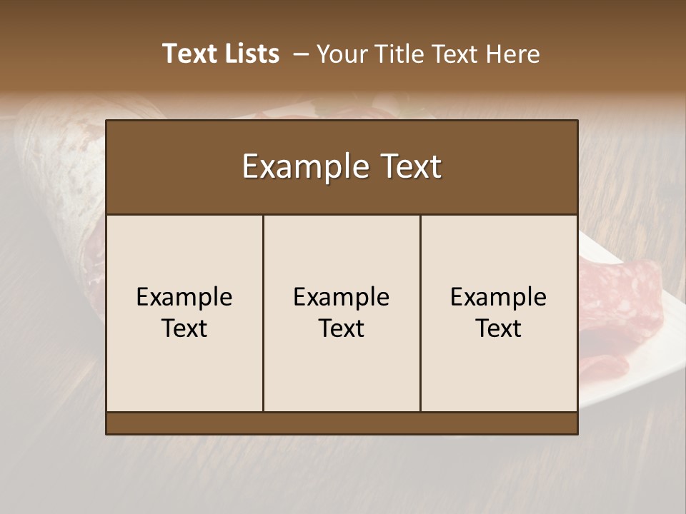 Food Appetizer Dry PowerPoint Template