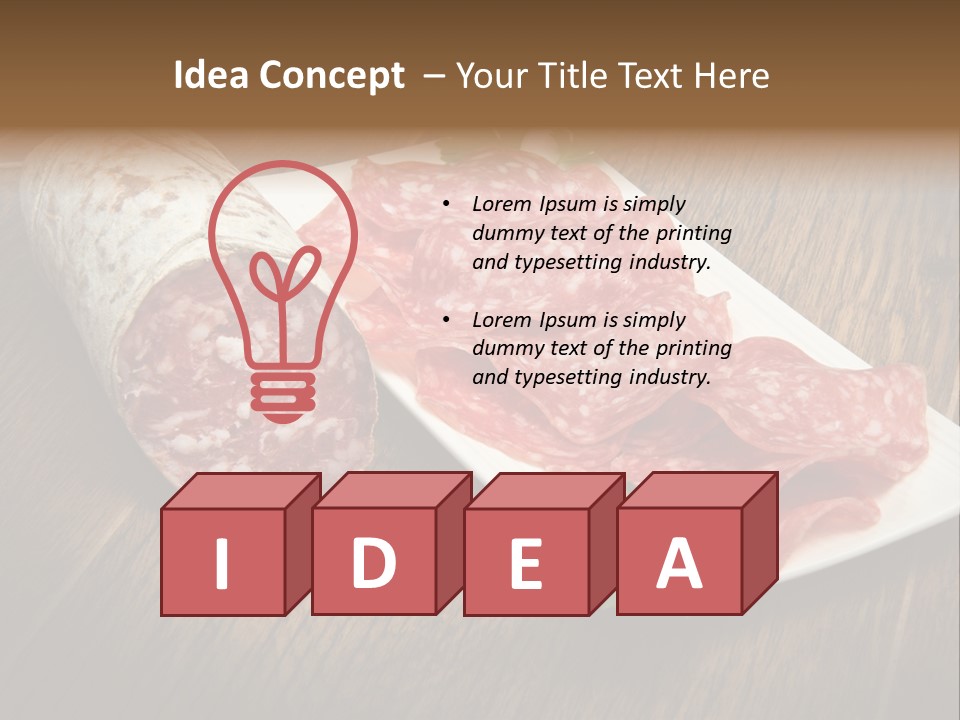 Food Appetizer Dry PowerPoint Template
