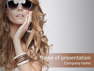 Glamour Portrait Skincare PowerPoint Template