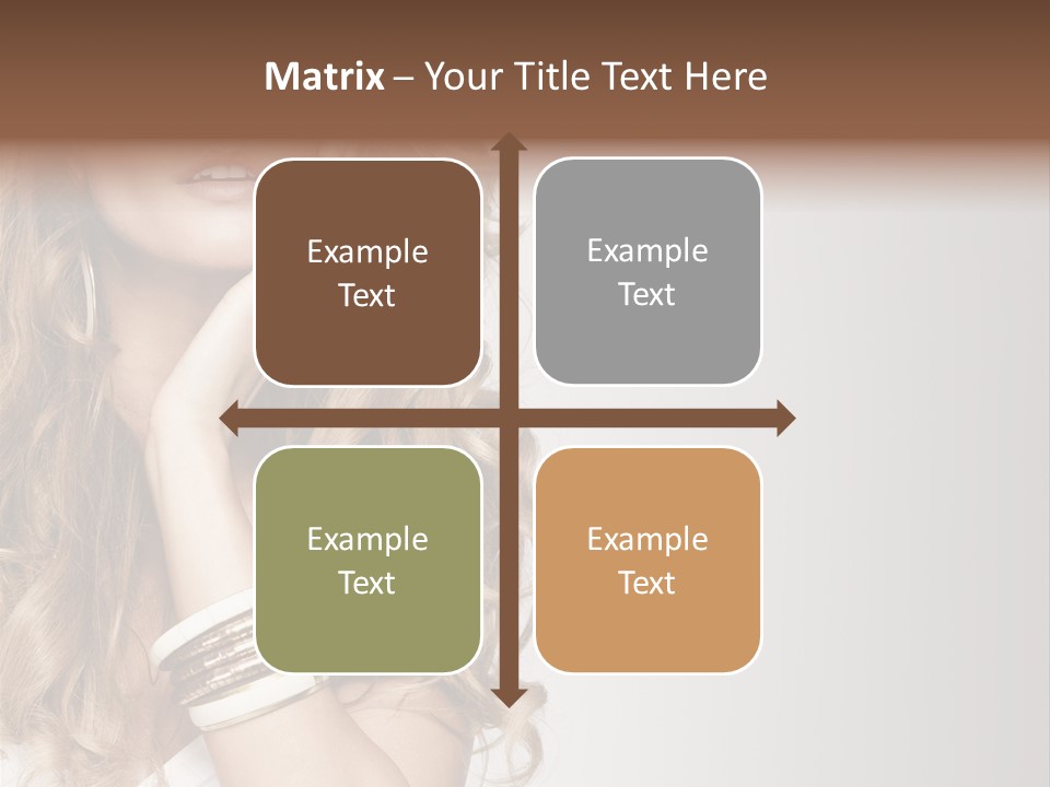 Glamour Portrait Skincare PowerPoint Template