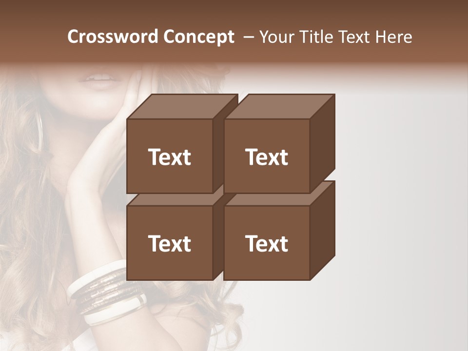 Glamour Portrait Skincare PowerPoint Template