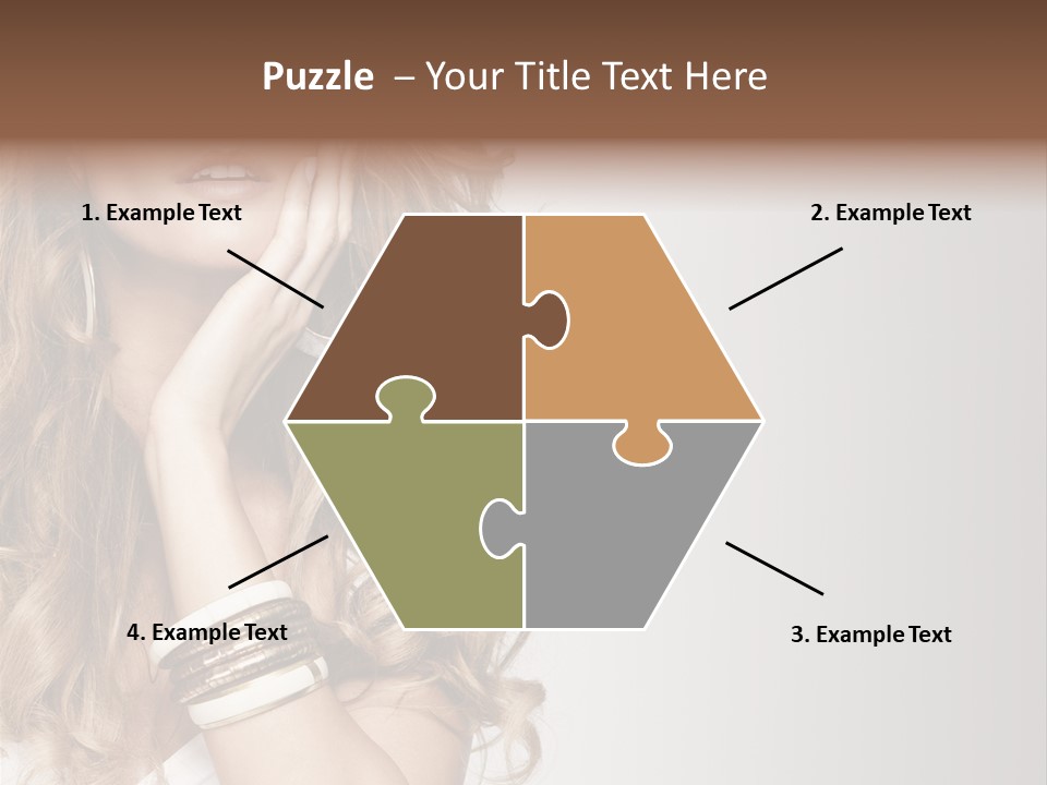 Glamour Portrait Skincare PowerPoint Template