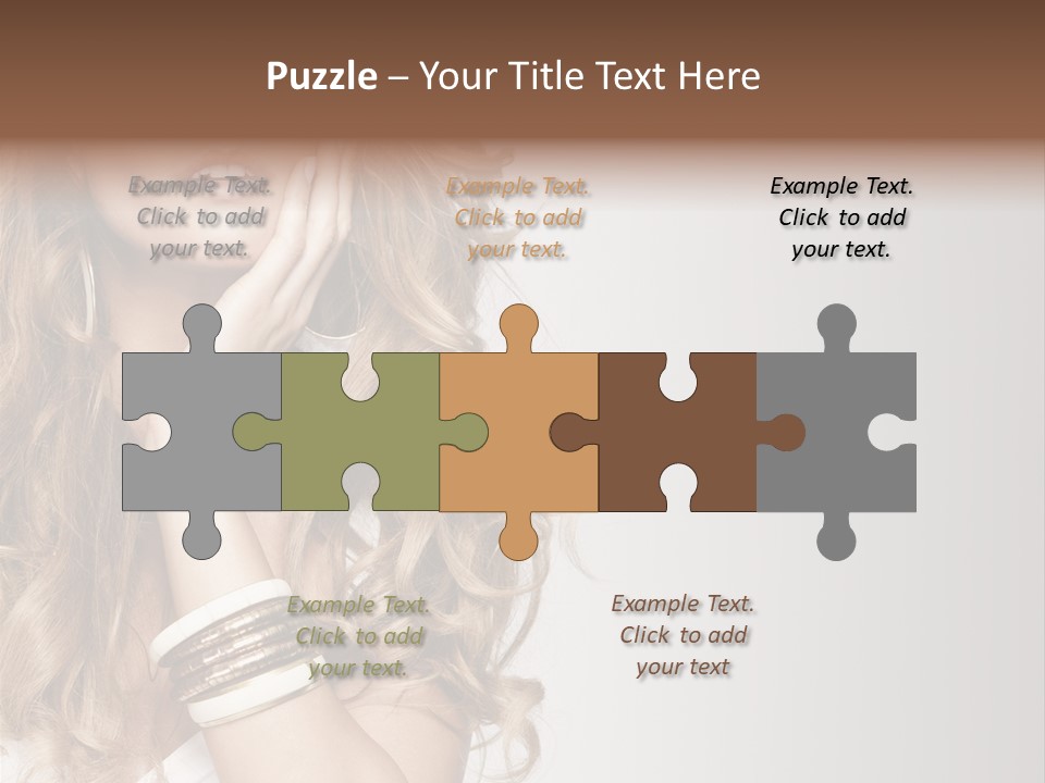 Glamour Portrait Skincare PowerPoint Template