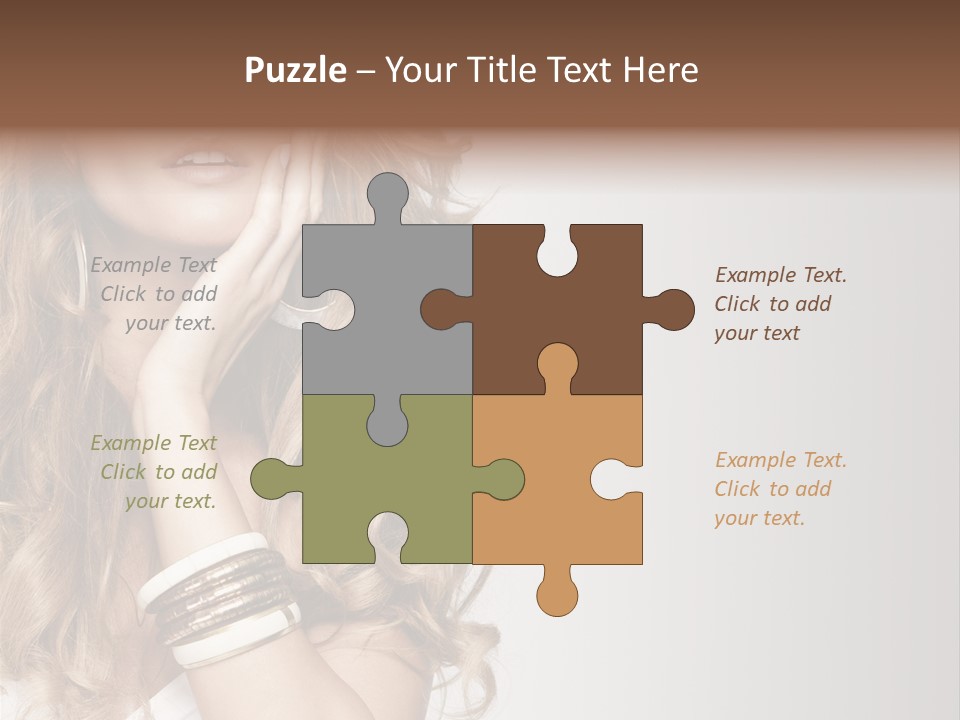 Glamour Portrait Skincare PowerPoint Template