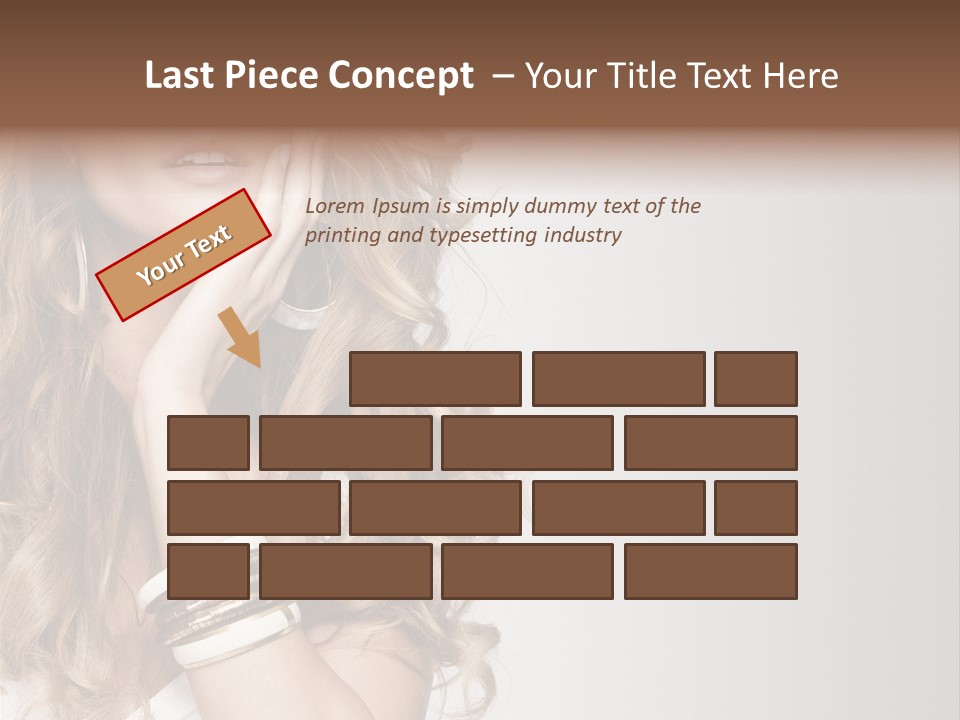 Glamour Portrait Skincare PowerPoint Template