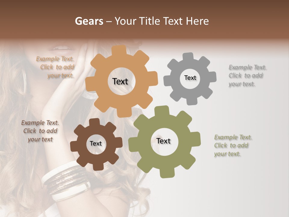 Glamour Portrait Skincare PowerPoint Template