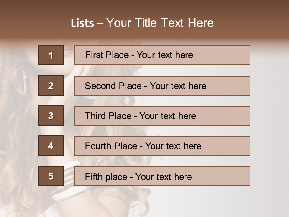 Glamour Portrait Skincare PowerPoint Template