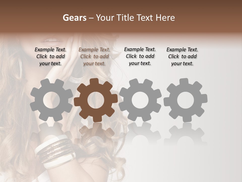 Glamour Portrait Skincare PowerPoint Template