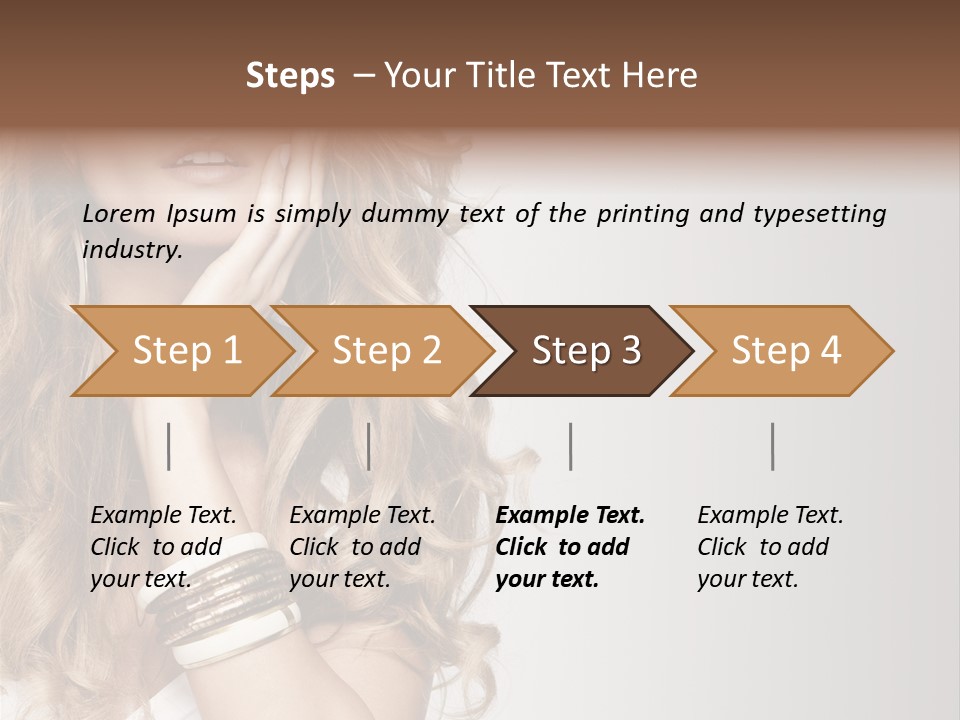 Glamour Portrait Skincare PowerPoint Template