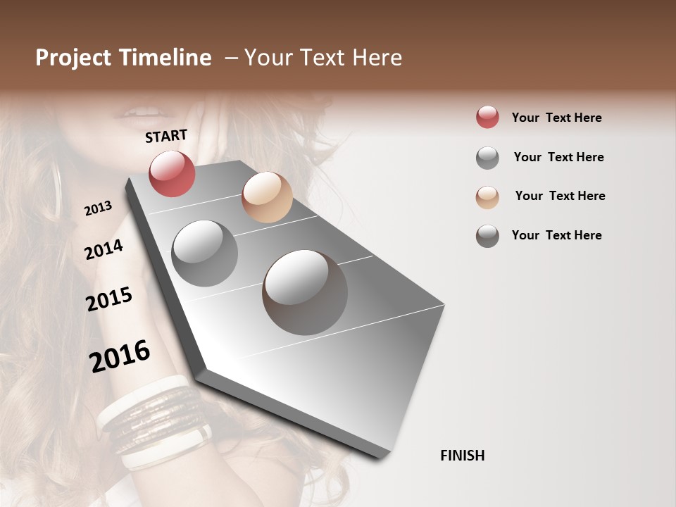 Glamour Portrait Skincare PowerPoint Template