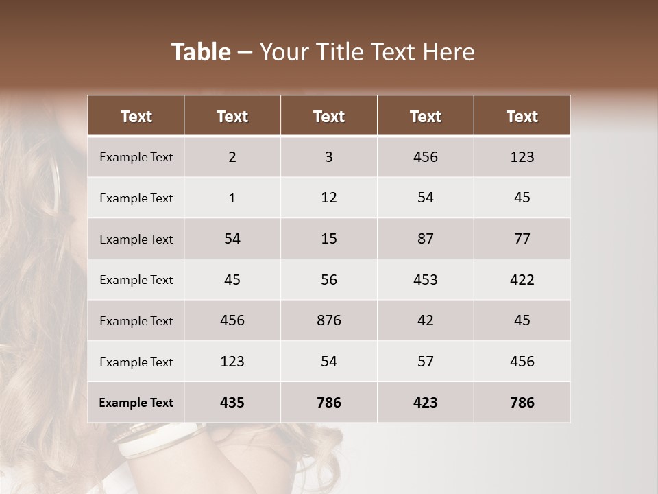 Glamour Portrait Skincare PowerPoint Template