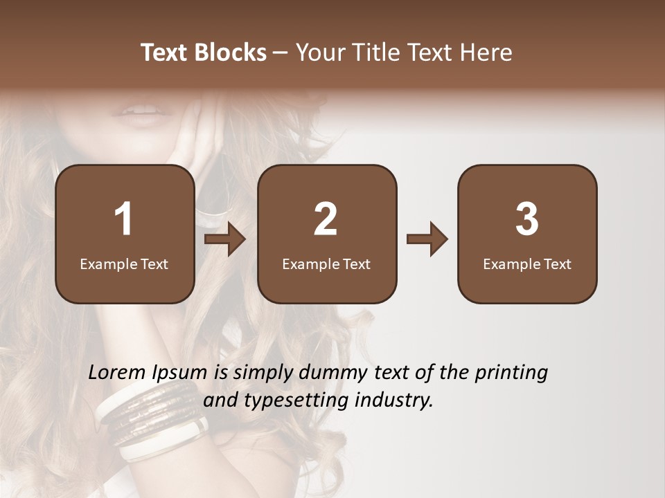 Glamour Portrait Skincare PowerPoint Template