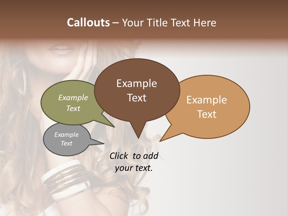 Glamour Portrait Skincare PowerPoint Template