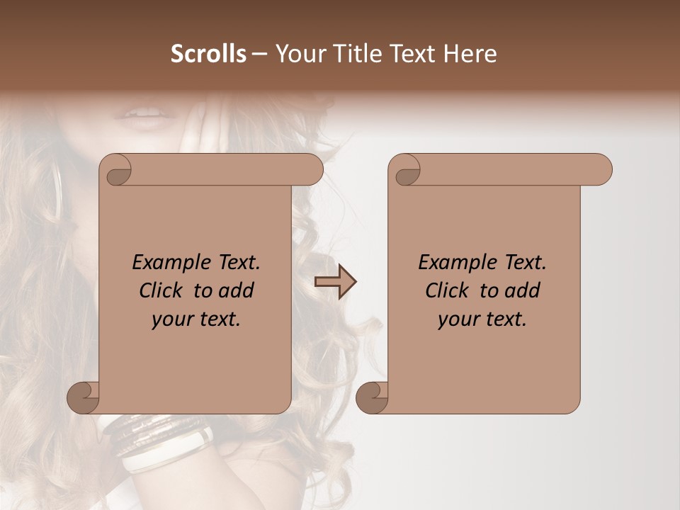 Glamour Portrait Skincare PowerPoint Template