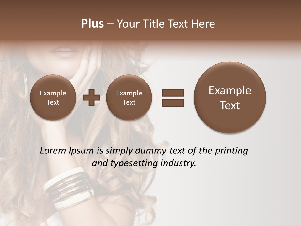 Glamour Portrait Skincare PowerPoint Template