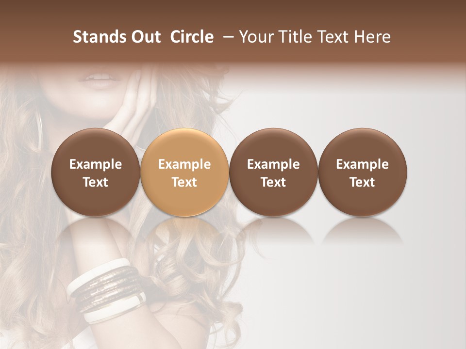 Glamour Portrait Skincare PowerPoint Template