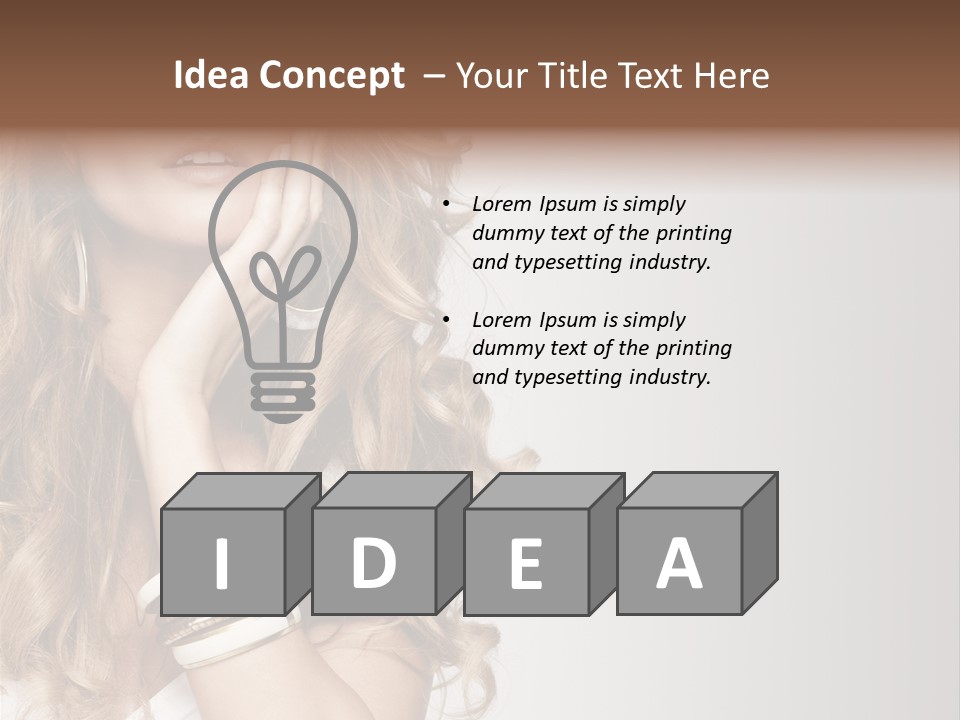 Glamour Portrait Skincare PowerPoint Template