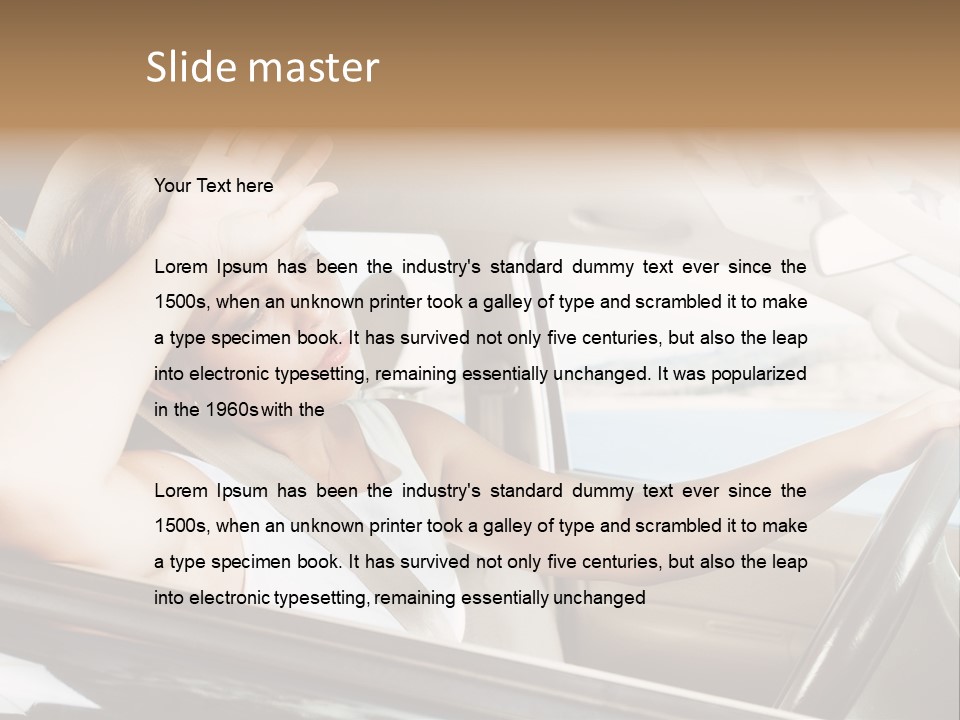 Wheel Engine Door PowerPoint Template