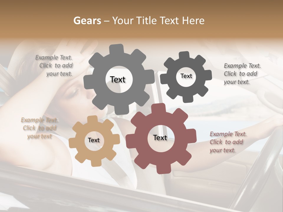 Wheel Engine Door PowerPoint Template