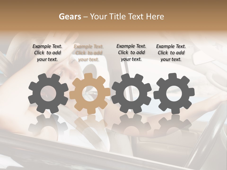 Wheel Engine Door PowerPoint Template