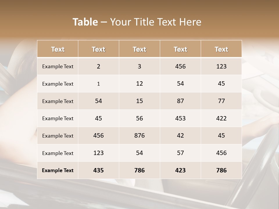 Wheel Engine Door PowerPoint Template