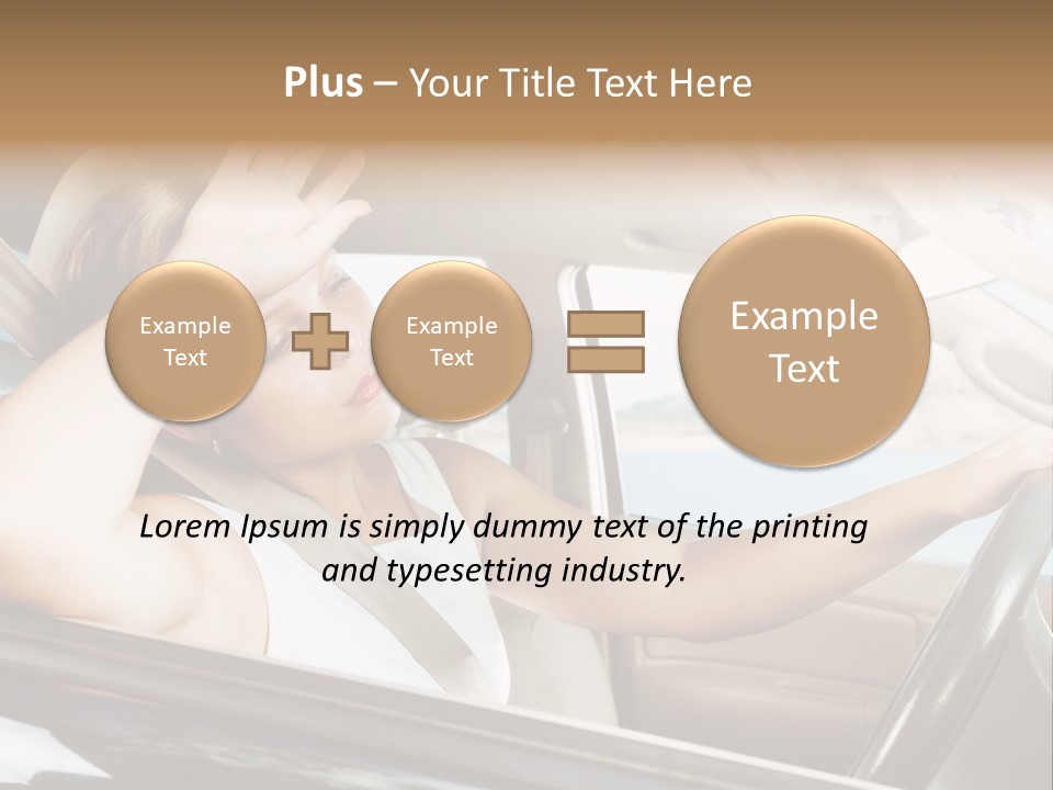 Wheel Engine Door PowerPoint Template