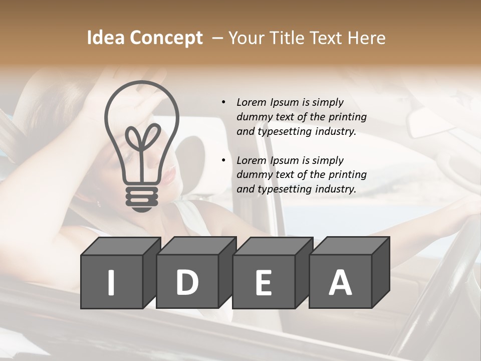 Wheel Engine Door PowerPoint Template