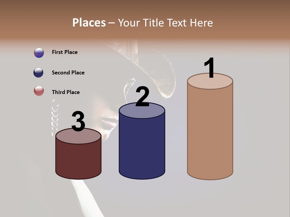 Cowgirl Eyes Beauty PowerPoint Template