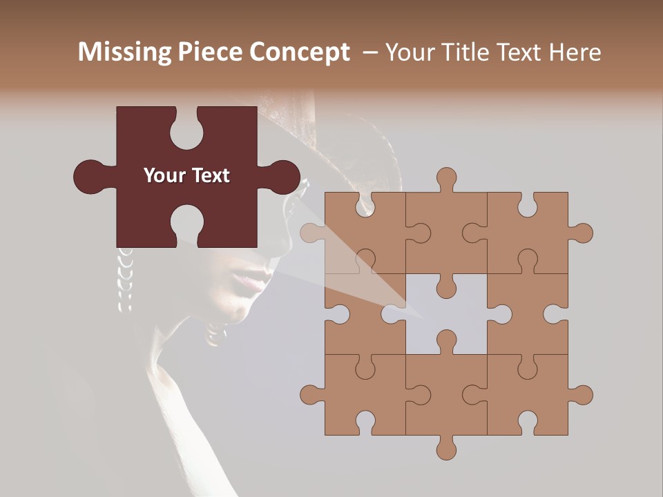 Cowgirl Eyes Beauty PowerPoint Template