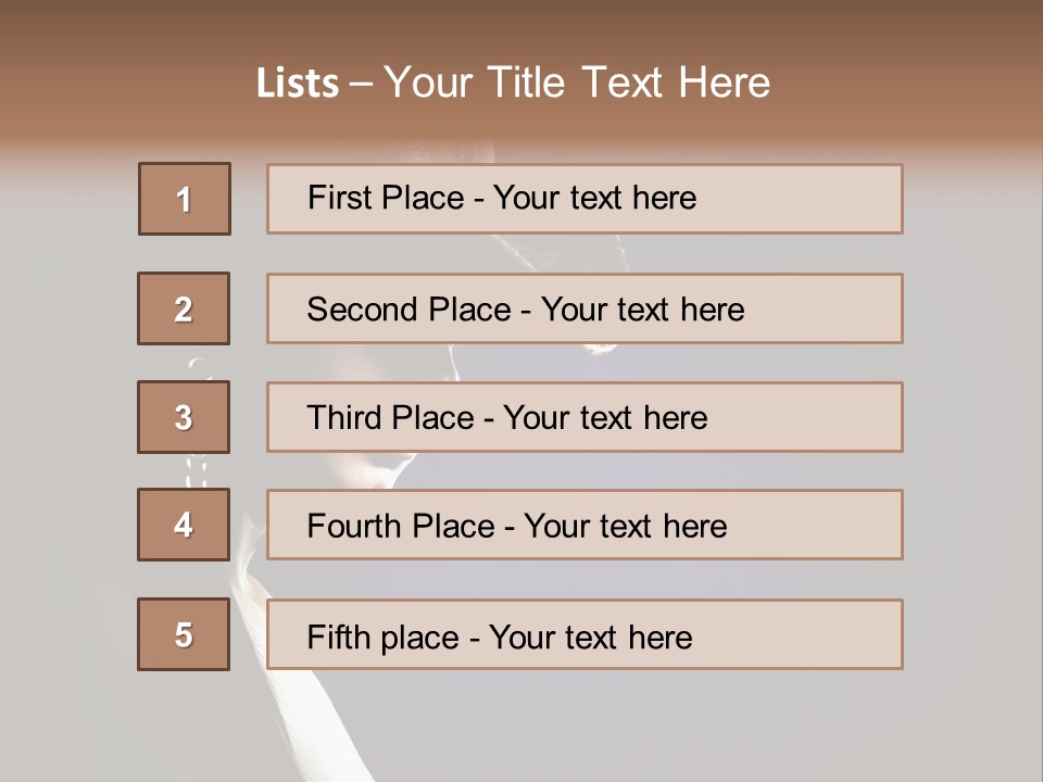 Cowgirl Eyes Beauty PowerPoint Template