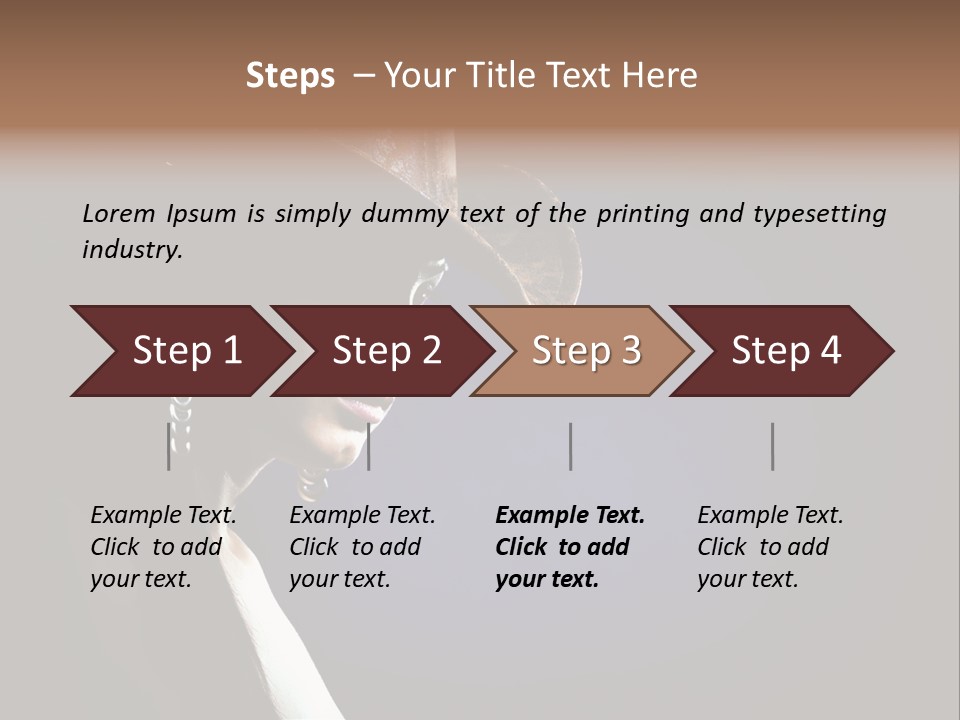 Cowgirl Eyes Beauty PowerPoint Template