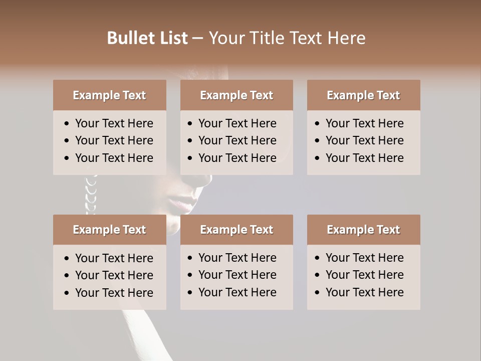 Cowgirl Eyes Beauty PowerPoint Template