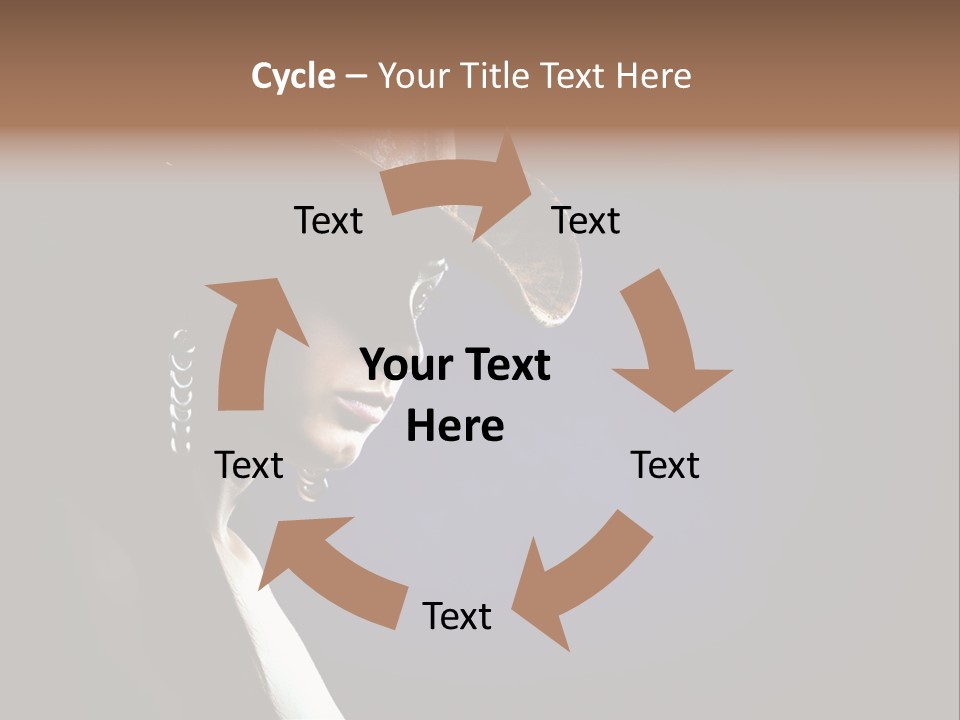 Cowgirl Eyes Beauty PowerPoint Template