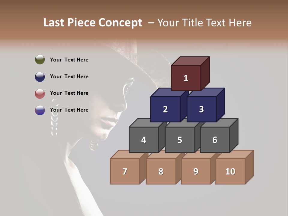 Cowgirl Eyes Beauty PowerPoint Template