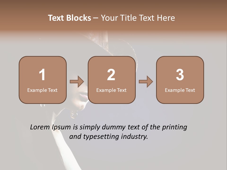 Cowgirl Eyes Beauty PowerPoint Template