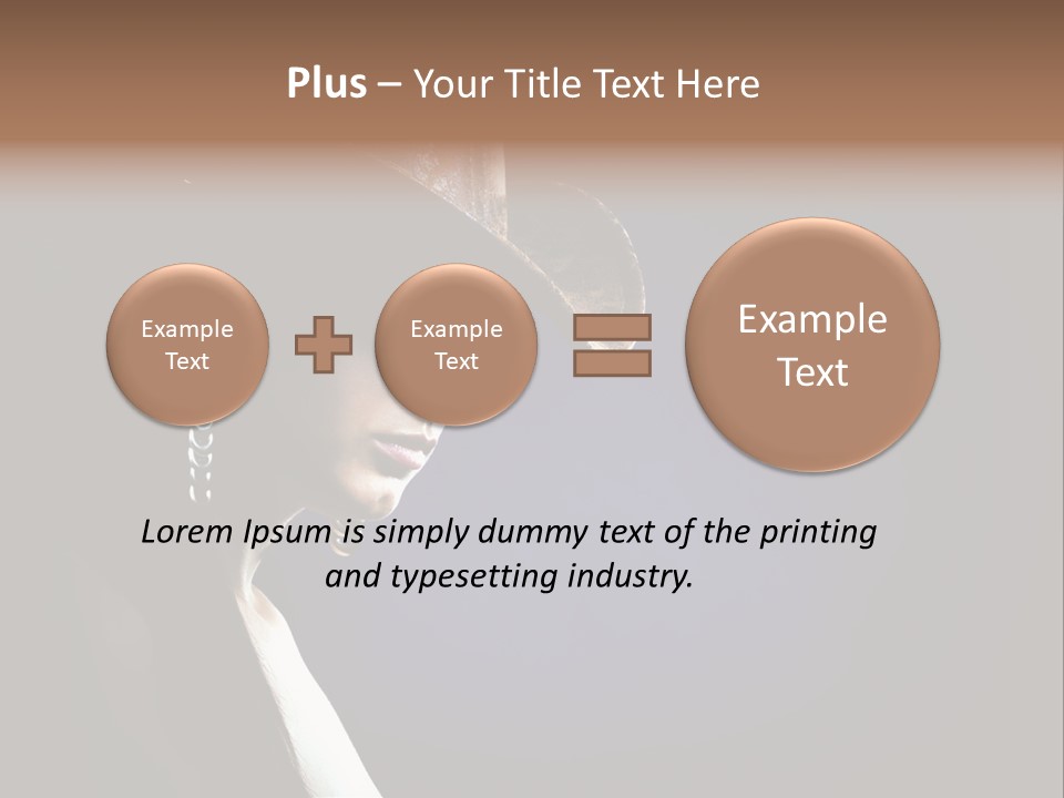 Cowgirl Eyes Beauty PowerPoint Template