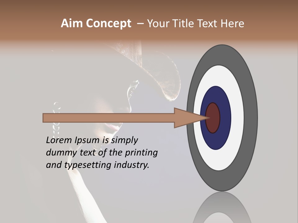 Cowgirl Eyes Beauty PowerPoint Template