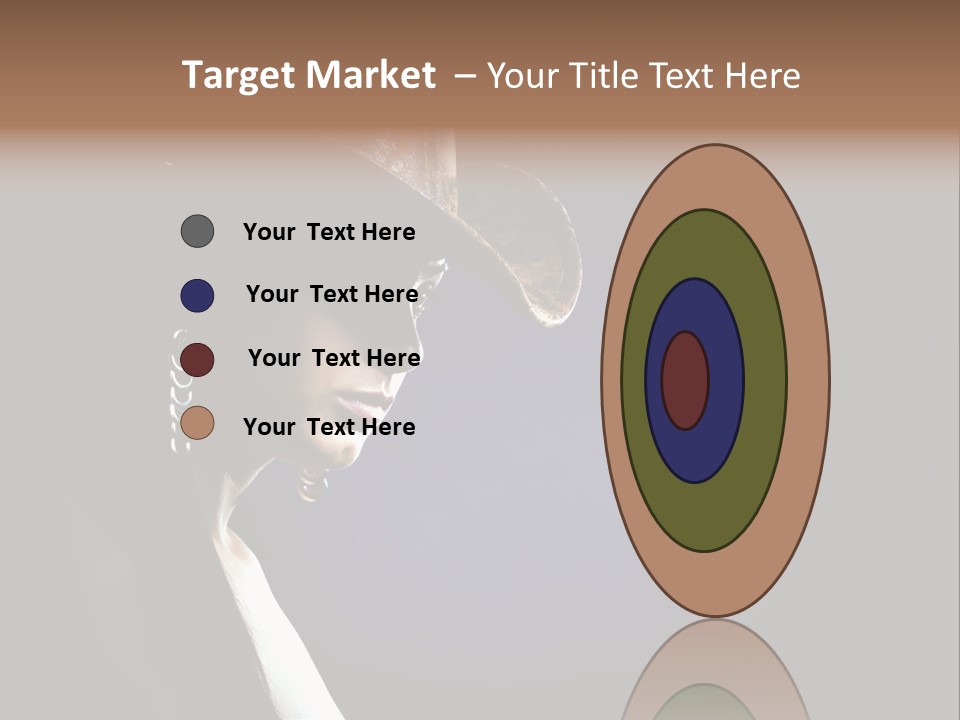 Cowgirl Eyes Beauty PowerPoint Template