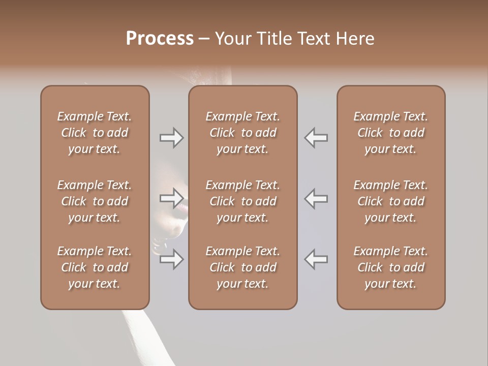 Cowgirl Eyes Beauty PowerPoint Template