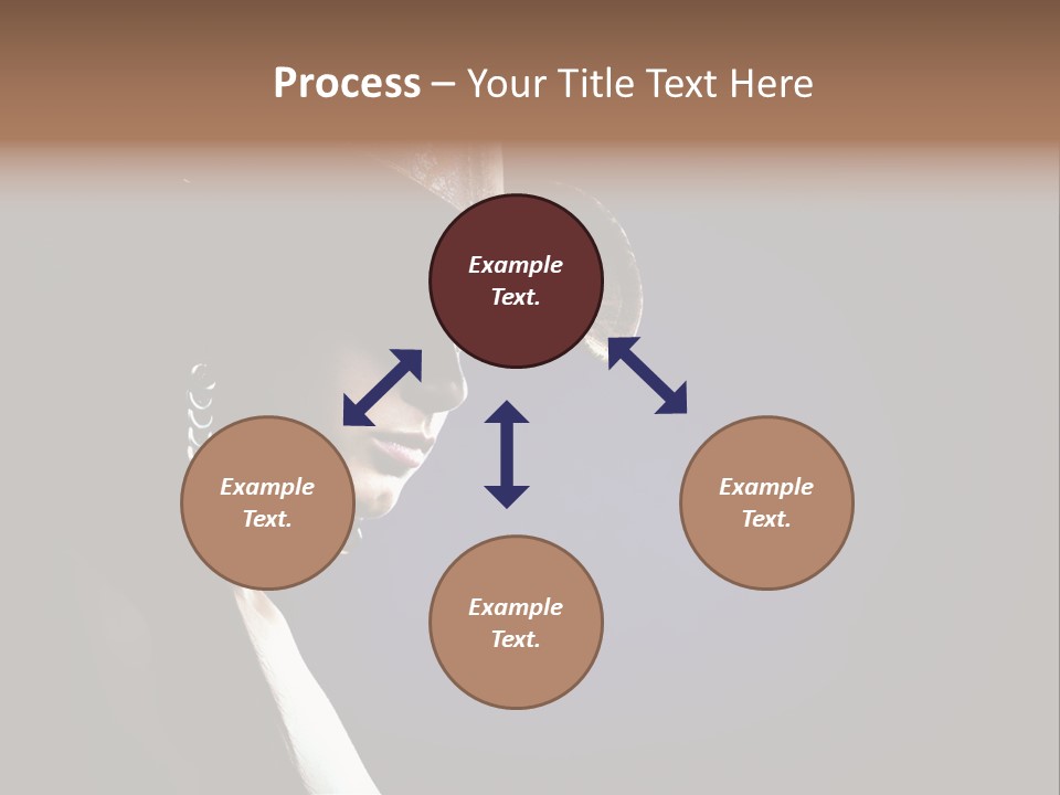 Cowgirl Eyes Beauty PowerPoint Template