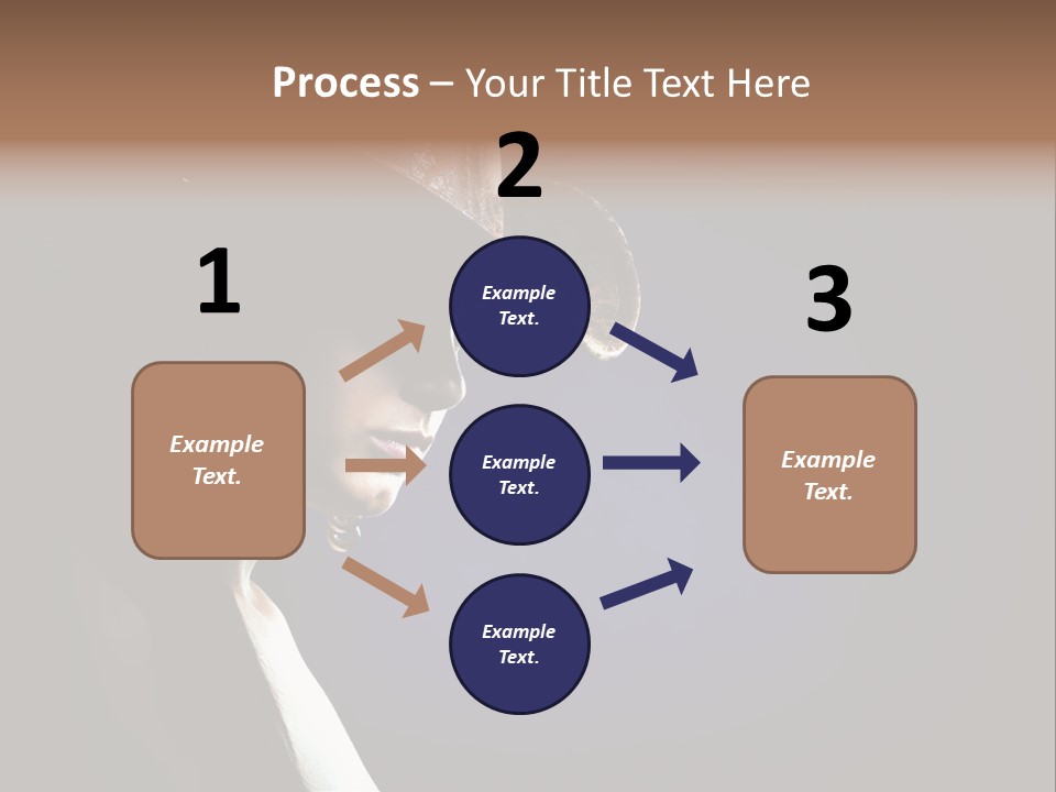 Cowgirl Eyes Beauty PowerPoint Template